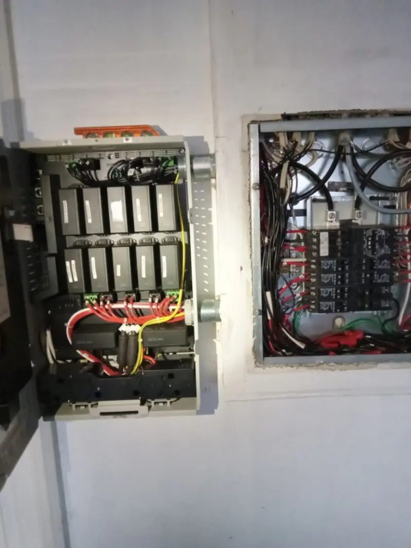 Electrical panel upgrade completed for Security Camera Wiring in Hialeah